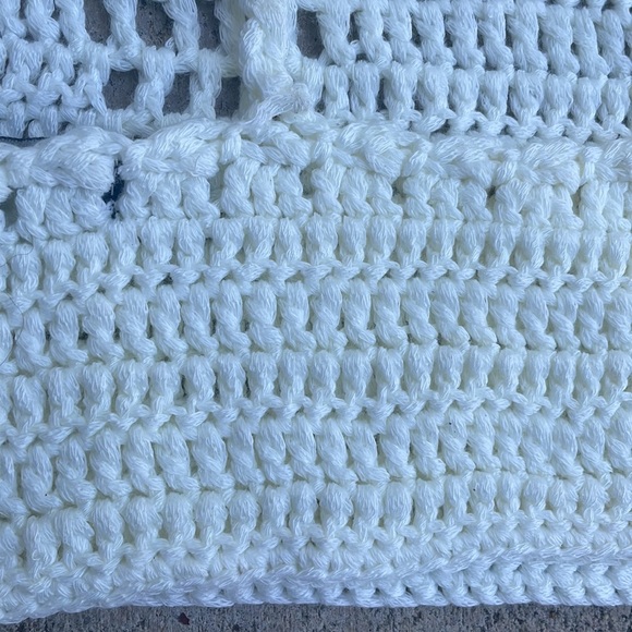 Crochet crop top cream small new with tags boho - Picture 4 of 5
